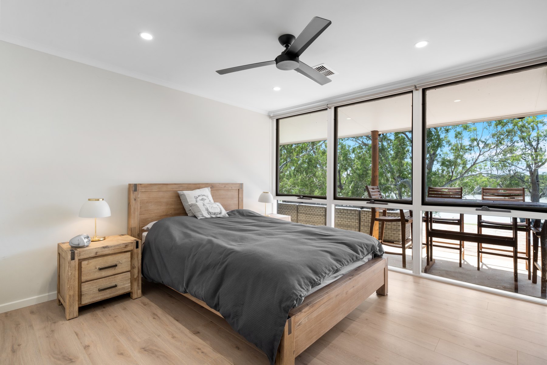 Main bedroom opening towards the veranda